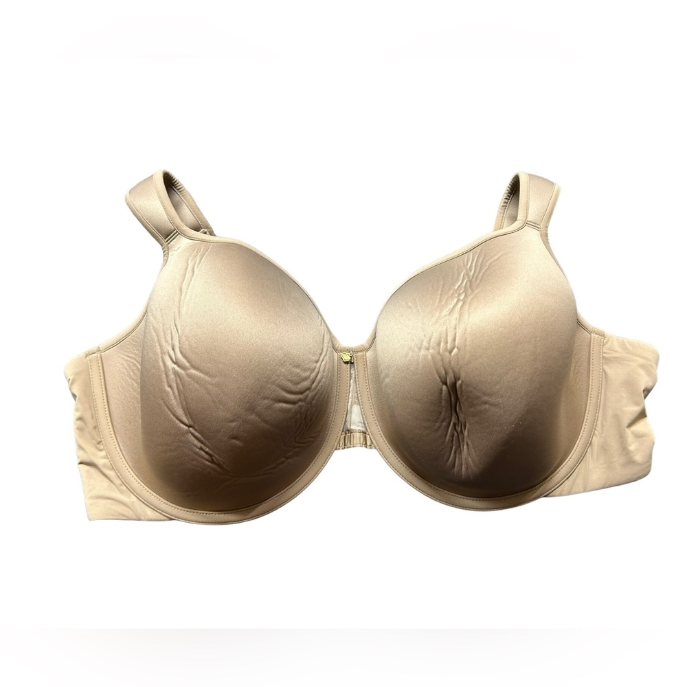 Le BOUDOIR Sandy tan full figure plus size 46 E moulded underwire bra NWT